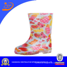 Botas de PVC infantil impermeáveis ​​calçados infantis